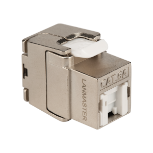 Модуль Keystone ToolLess, RJ45, экранированный, кат.6A, со встроенной шторкой, 180 градусов